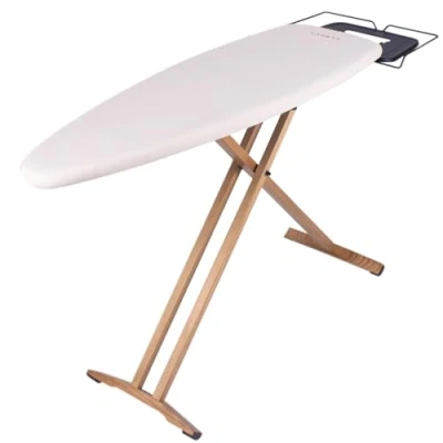 Image of LACETT Premium Elegant Wood Extra Large Ironing Board with Wooden Legs, Style Iron Rest