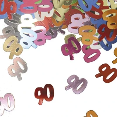 Image of Folat Party Confetti Number 90 Multi colors