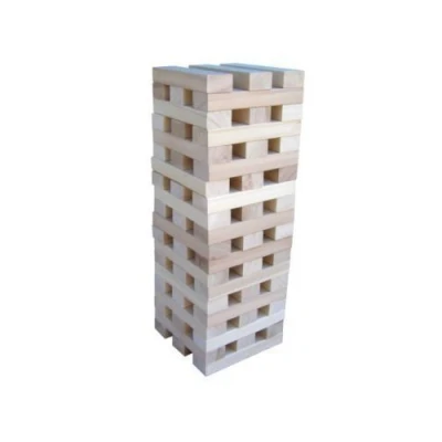 Image of NEW GIANT WOODEN TOWER TUMBLING BLOCKS OUTDOOR GARDEN GAME FUN PARTY