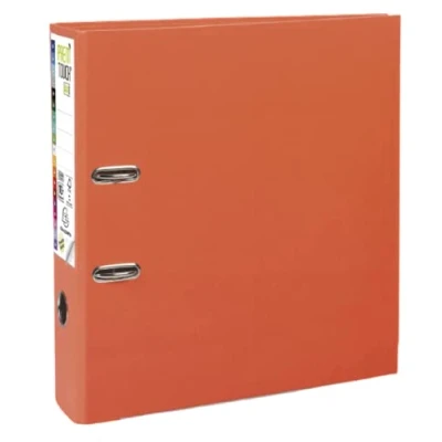 Image of Exacompta Ref 53344E Prem&#039;Touch PP Lever Arch File 320 x 300mm in Size, 2 Rings, Can Hold A4+ Documents, 80mm Spine, FSC Certified Orange Cover