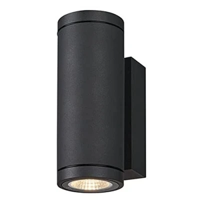 Image of SLV Wall Mounted Light Enola Round UP/Down S/Lighting for Walls, Paths, entrances, LED spot Outdoor, Surface Garden lamp / IP65 3000/4000K 7W 570 925lm Anthracite 30 Degrees