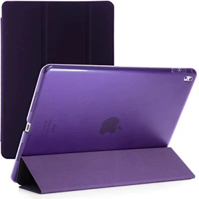 Image of Smart Magnetic Stand Case For Only Apple iPad Pro 9.7 Released 2016 Model Numbers A1673, A1674, A1675 (Purple)