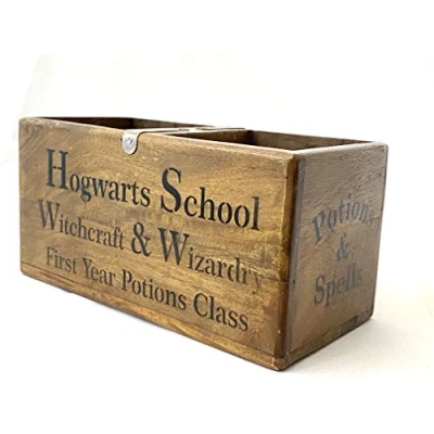 Image of Humming Birds Harry Potters Hogwarts School Vintage Wooden Storage Box by Whispering Pines