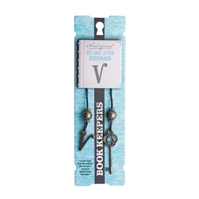Image of IF Book Keepers Personalised Bookmark Letter V