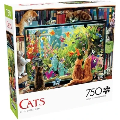 Image of Buffalo Games Kitten Distraction 750 Piece Jigsaw Puzzle