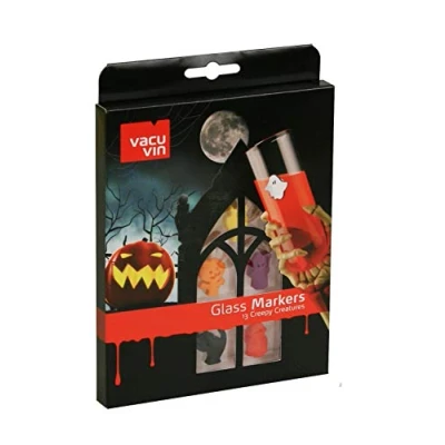 Image of Vacu Vin Glass Markers Creepy Creatures Set of 13