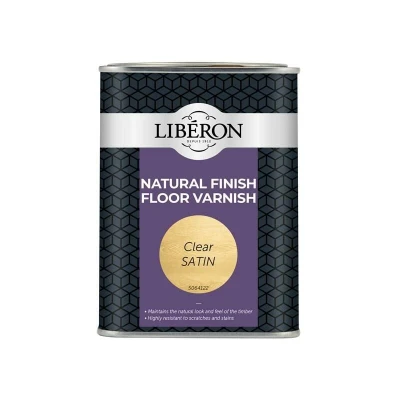 Image of Liberon Natural Finish Floor Varnish Clear Satin 1L