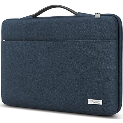 Image of TECOOL 13.3 Inch Laptop Case Sleeve,Macbook For MacBook Air 13 13.6 M3 M2 M1 2024 2022 2010, Pro 13/14 2023 2012,13.5&quot; Notebook Protective Bag, Denim Blue