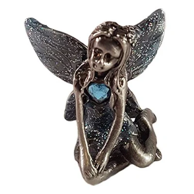 Image of Leonardo Collection Birthstone Fairy Pewter BNIB Month: December