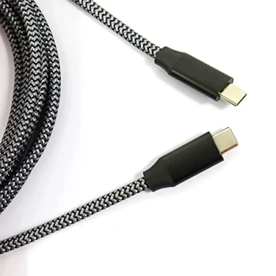 Image of Teknosis USB C Cable type to for PS 5 Dual Sense, Xbox One, Android Phones, PS5, Controllers [2m Pack] Nylon Braided, Fast Charging Compatible with Samsung phones