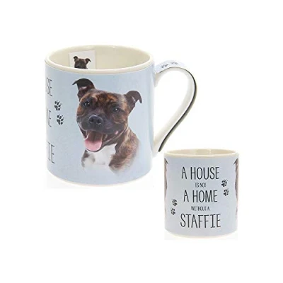 Image of The Leonardo Collection&quot;A House is not a Home Without Staffy&quot; Mug