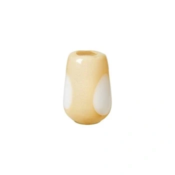 Image of Broste Copenhagen ADA DOT &#039;s vases / flowerpot in Yellow