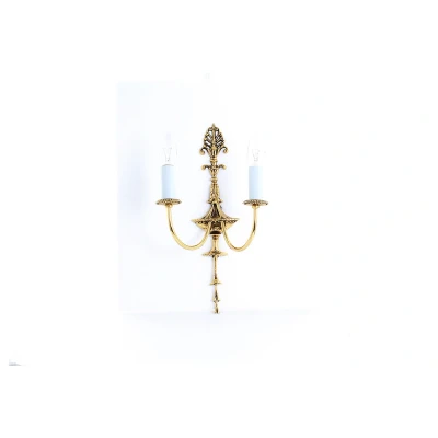 Image of Eden Polished Brass Candle Wall Lamp
