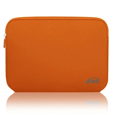Image of AIPIE Laptop Sleeve 13.3 14 Inch Bump Absorb Case 13.8 x 10 1.2 Durable Cover Compatible with Asus, Dell, HP, Lenovo Thinkpad Ideapad Chromebook Ultrabook Surface Gaming PC, Orange