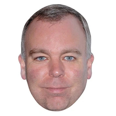Image of FoxyPrinting Steve Pemberton JB Actor Movie Tv Celebrity Cardboard Party Face Mask Fancy Dress
