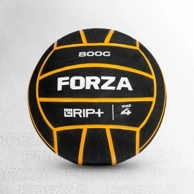 Image of FORZA Weighted Water Polo Ball For Strength &amp; Endurance Training, Premium Rubber, Grip+ Technology (800g, Size 4)