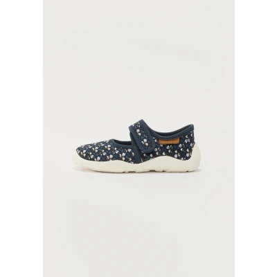 Image of Bisgaard Maddy Ankle strap ballet pumps for kids, Size: 032, Wild flower blue shoes