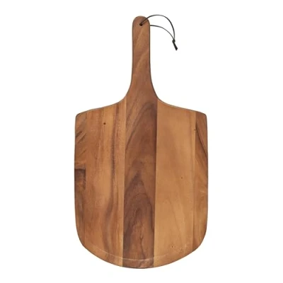 Image of Tala Large Pizza Paddle Made with Natural Acacia Wood, Perfect for Serving &amp; Displaying Pizzas and Freshly Baked Goods, Ideal as a Bread Paddle, Measures 57x30.5x1.5cm