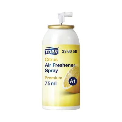 Image of Tork 236050 Air Freshener Spray A1 / Refill Compatible with System/Premium Room Freshener/Citrus