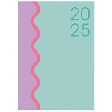 Image of 2025 Pocket Week To View Diary and Fashion Girls Ladies Ribbon (Blue)