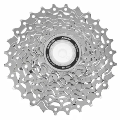 Image of Shimano 105 5700 10 Speed Cassette Silver, 11 25 Teeth