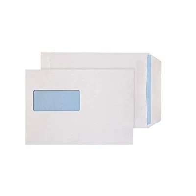 Image of K One C5 / A5 Window White Self Seal Envelopes 90 GSM 229x162mm (Pack of 100)