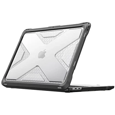 Image of FINTIE Case Compatible with MacBook Pro 13 inch M2/M1 (2022 2016) A2338/A2289/A2251/A2159/A1989/A1706/A1708 Heavy Duty Hard Shell Cover TPU Bumper with/Without Touch Bar, Clear
