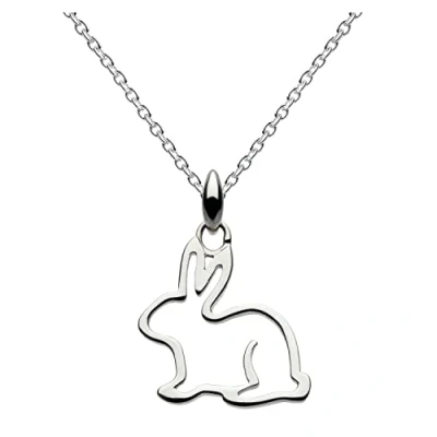 Image of Dew Sterling Silver Bunny Necklace of Length 18 inch on 45.7 cm Chain