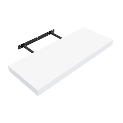 Image of Anika 60cm White High Gloss Floating Shelf