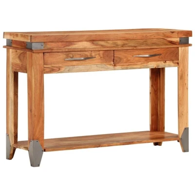 Image of vidaXL Console Table 110x34x74 cm Solid Wood Acacia