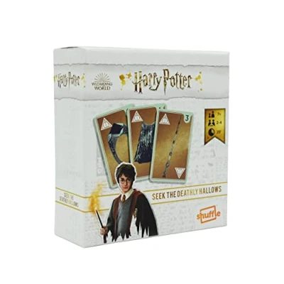 Image of Shuffle Harry Potter, Seek The Deathly Hallows Card Game, Fun Strategy For 2 4 Players, Great Gift Kids Aged 7+