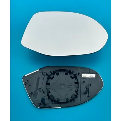 Image of Fits to Audi A7 2010 2018 Convex Wing Mirror Heated Base Right Hand (UK Driver Side)