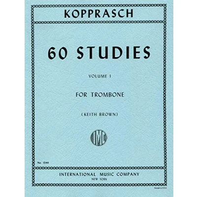 Image of Kopprasch: 60 Studies (Trombone) Volume 1, ed. Keith Brown, IMC edition