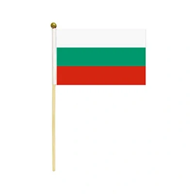 Image of Novelties Direct Bulgaria medium hand flag 9&quot; x 6&quot;