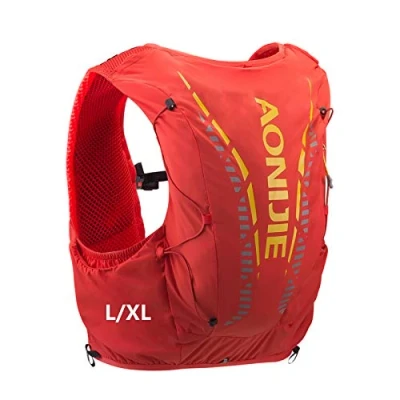 Image of AONIJIE 12L Professional Lightweight Cross Country Backpack Outdoor Hydration Hiking Camping Climbing (Orange L/XL)