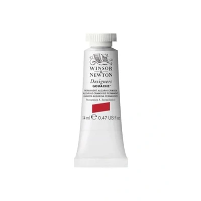 Image of Winsor &amp; Newton Designers Gouache Tube, 14 ml Permanent Alizarin Crimson