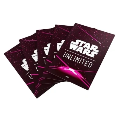 Image of Star Wars: Unlimited Card Game Art Sleeves Back Magenta