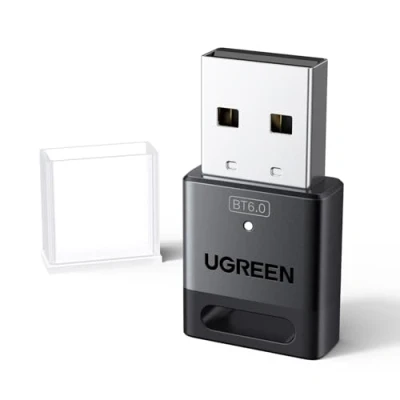Image of UGREEN Bluetooth 6.0 Adapter PC, USB Dongle for PC Windows 11/10/8.1, EDR &amp; BLE Modes, Long Range, Plug Play, Mini Sized, Controller, Headphone, Keyboard, Mouse etc.