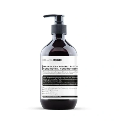 Image of Organic &amp; Botanic Unisex Madagascan Coconut Restoring Conditioner 500ml One Size