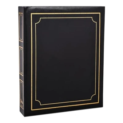 Image of Arpan Deluxe Large Self Adhesive Ring Binder Photo Album 40 Sheets/80 Sides Black