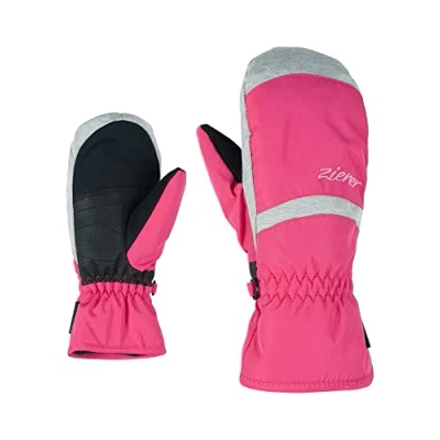 Image of Ziener Lejanos AS Children&#039;s Ski Gloves/Winter Sports, Waterproof, Breathable, Pop Pink, 6 (L)