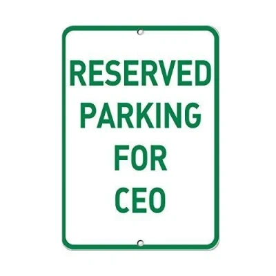 Image of Reserved Parking For Ceo Sign Outdoor &amp; Indoor Metal Warning 8x12 Inches
