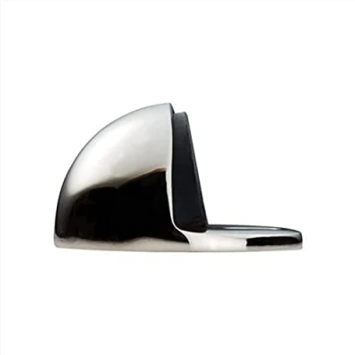 Image of Carlisle Brass AA20CP Floor Mounted Oval Doorstop, Polished Chrome, 32 mm