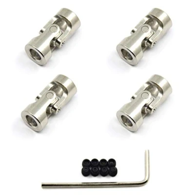 Image of Befenybay 4 Pcs 6mm to Universal Joint Shaft Coupling with Screws for Motor