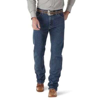 Image of Wrangler Men&#039;s Premium Performance Cowboy Cut Regular Fit Jean, Vintage Stone, 36W x 36L