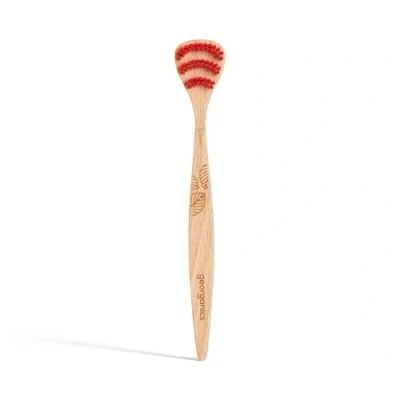 Image of Georganics Natural Tongue Brush BPA Free with Compostable Handle &amp; Recyclable Bristles Fights Bad Breath, Bacteria Removal, Sustainable Packaging Produced in the UK