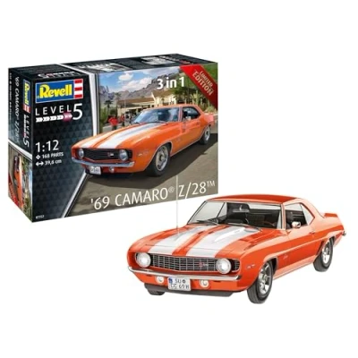 Image of Revell 07727 69 Chevy Camaro 1:12 Scale Unbuilt/Unpainted Plastic Model Kit