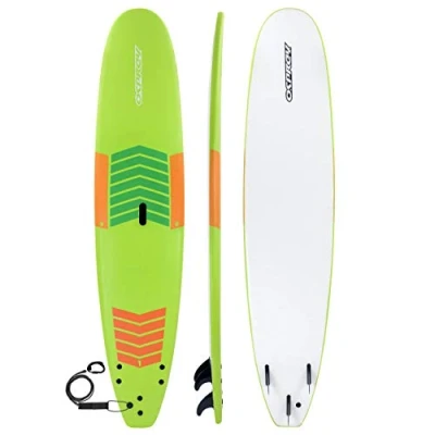 Image of Osprey Foam Surfboard Soft Foamie Complete with Leash and Fins, Learn To Surf, 9.3 ft