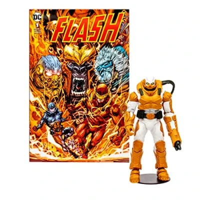 Image of McFarlane Toys, DC Comic 7 inch Heatwave Action Figure with 22 Moving Parts, Collectible The Multiverse Flash Stand Base, and Unique Character Card Ages 12+