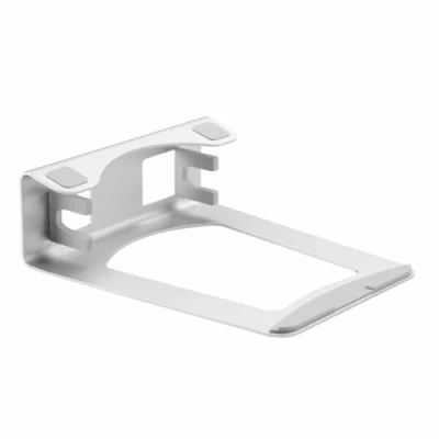 Image of StarTech.com Laptop Stand 2 in 1 Riser or Vertical Ideal for Ultrabooks &amp; MacBook Pro/Air Ergonomic Angled Notebook Holder Office Desk Silver, Aluminum (LTSTND2IN1)